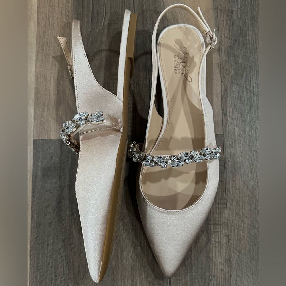 The Bambi Pointed Toe Sling Back In Champagne